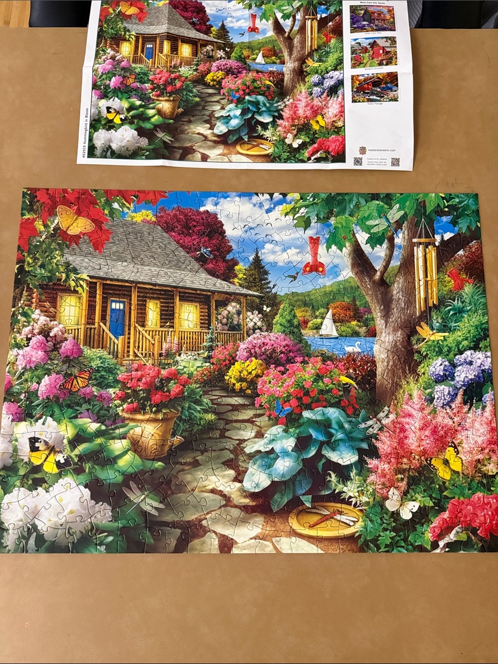 300-Piece EZGrip Large Puzzle — Hummingbird in Bloom (Multicolor) - Picture 4 of 6